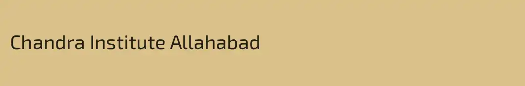 Chandra Institute Allahabad